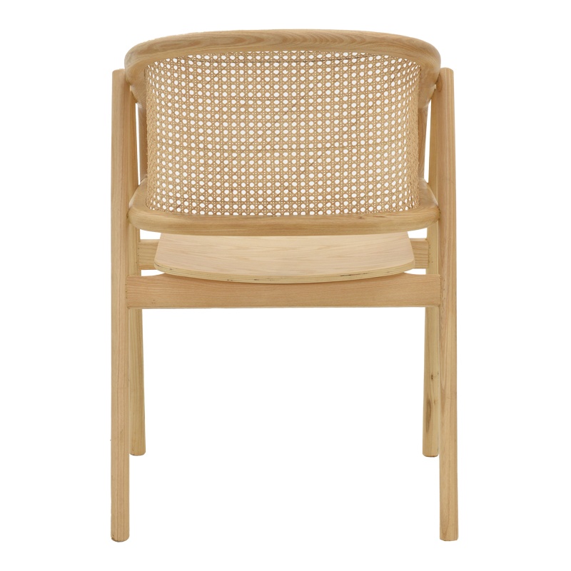 Scaun cu Brate Model Wenzy, Natur, 58x58x82 cm - 4 | YEO
