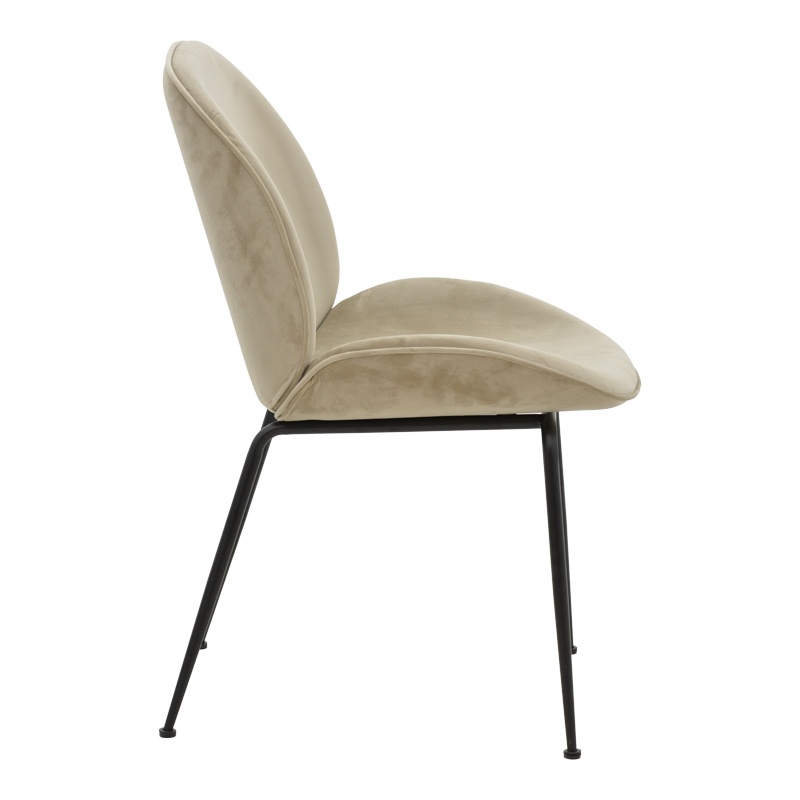 Scaun Model Adelaide, Bej/Negru, 47x64x88 cm - 2 | YEO