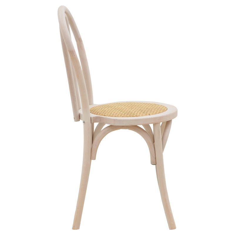 Scaun Model Azhel, Natur/Alb, 41x50x89 cm - 2 | YEO
