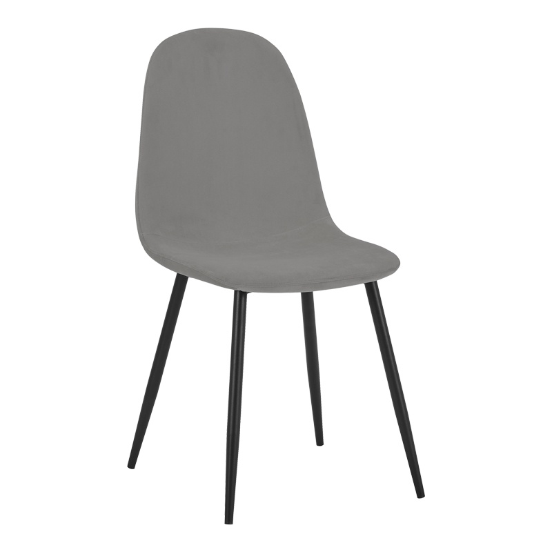 Scaun Model Bella, Gri/Negru, 43x52x88 cm