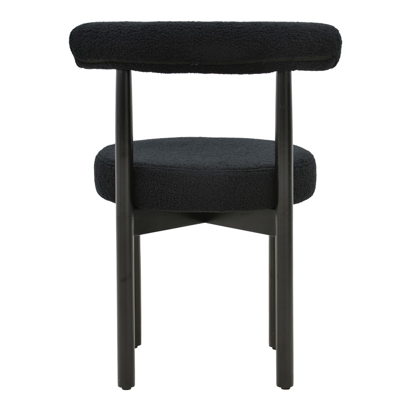 Scaun Model Fenza, Negru, 60x54x75 cm - 4 | YEO