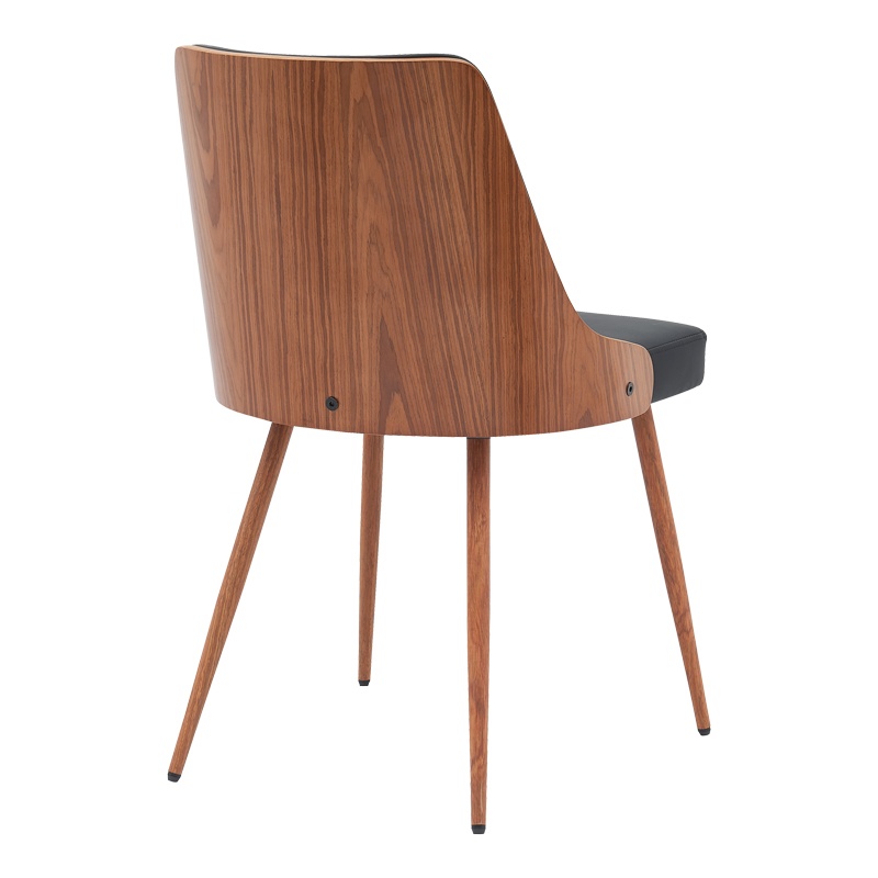 Scaun Model Korome, Negru/Nuc, 50x58.5x78 cm - 1 | YEO