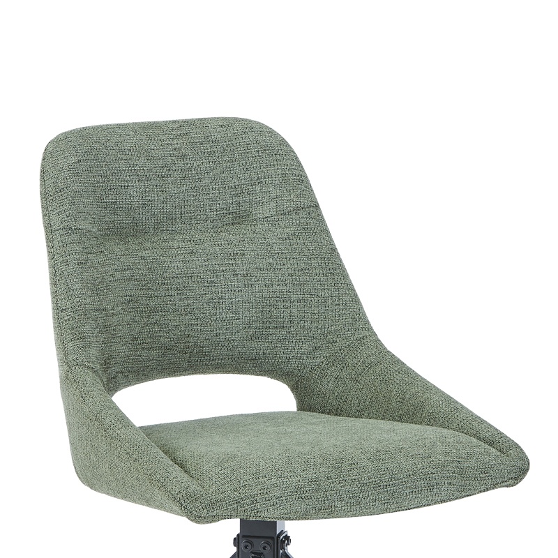 Scaun Model Luciano, Verde/Negru, 52.5x54x85 cm - 4 | YEO