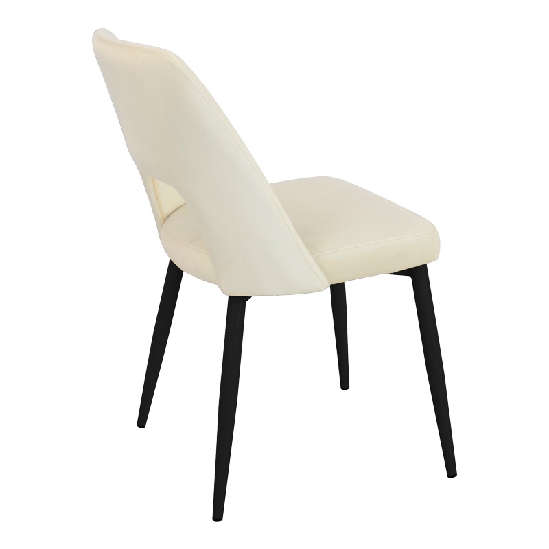 Scaun Model Murde, Bej/Negru, 48.5x61x89 cm - 1 | YEO