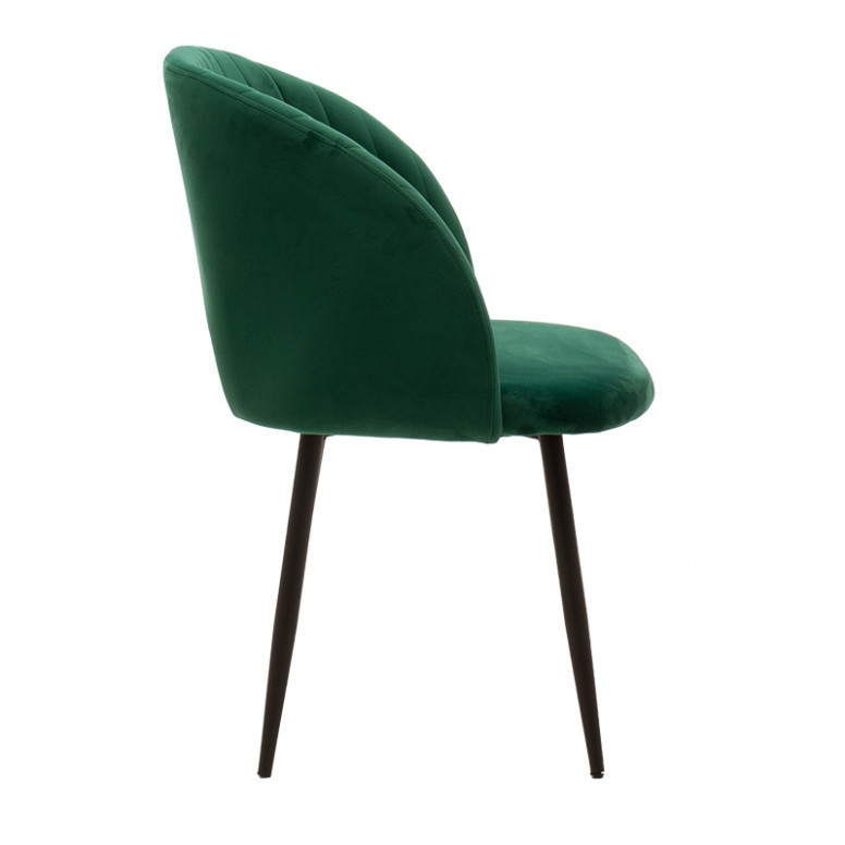 Scaun Model Oasis, Verde inchis/Negru, 54x52x84 cm - 2 | YEO