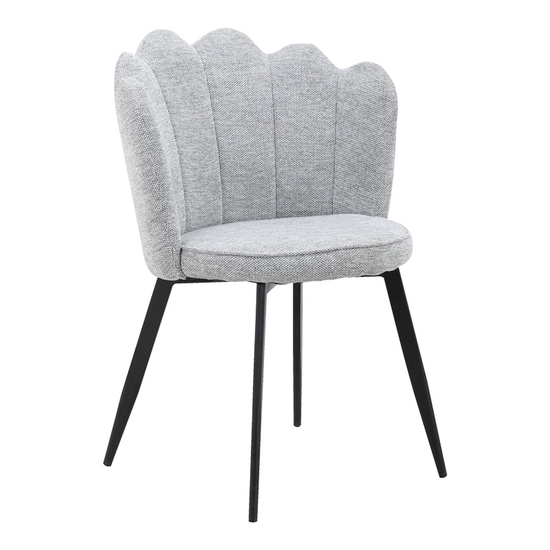 Scaun Model Rosalia, Gri/Negru, 57x52x80 cm