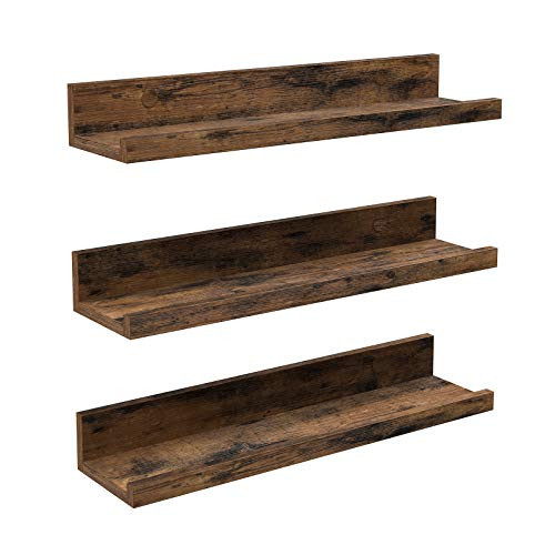 Set 3 Etajere Suspendate Model Loretta, Maro antichizat, 38x10x5 cm - 1 | YEO