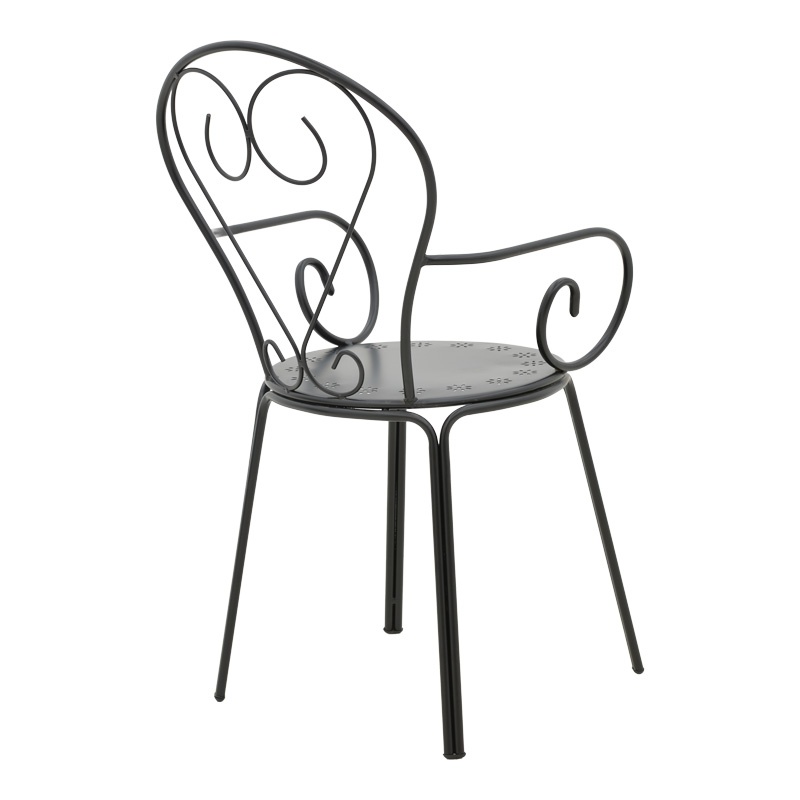 Set masă și scaune de exterior, 3 Piese, Model Vergo-Monasty, Negru - 2 | YEO