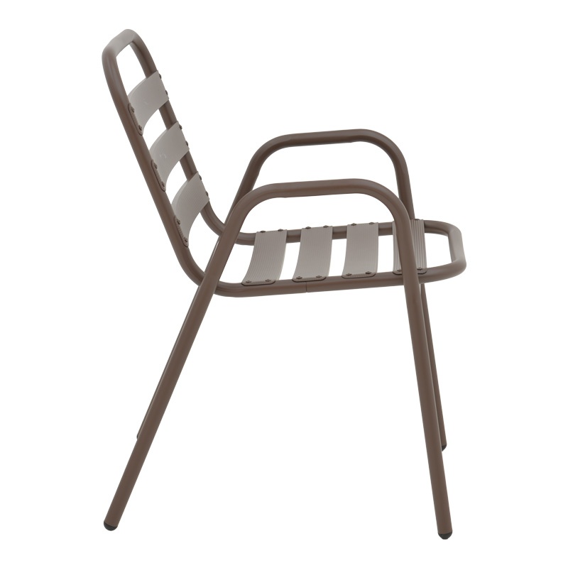 Set masă și scaune de exterior, 3 Piese, Model Watson-Sussie, Maro, 70x70x70 cm - 3 | YEO