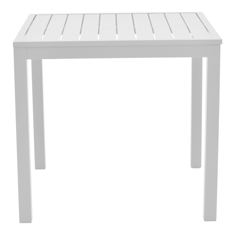 Set masă și scaune de exterior, 5 Piese, Model Kliton-Elation, Alb, 80x80x74 cm - 3 | YEO