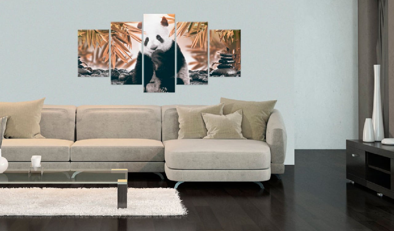 Tablou - Thoughtful Panda 200x100 cm - 1 | YEO