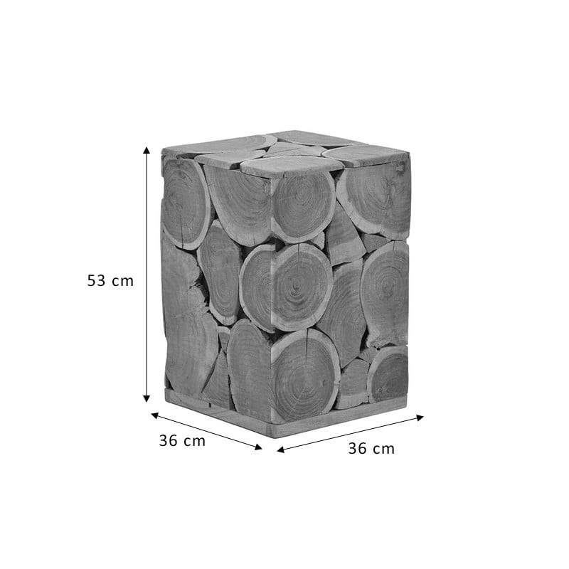 Taburet Model Jaret, Nuc, 36x36x53 cm