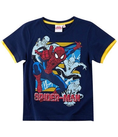 Tricou bleumarin cu maneca scurta Spider-Man