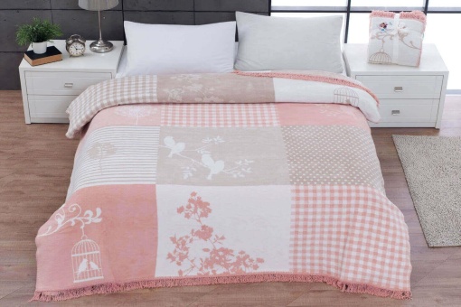 Patura pentru Pat 1 Persoana Model Cotton Rene