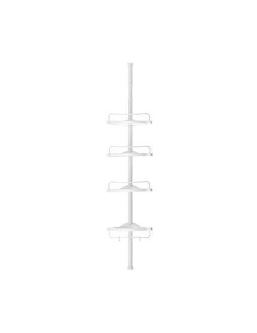 Raft de colt pentru baie, Songmics, 85-305 cm, BCB001A, Alb