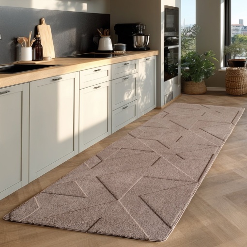 Covor traversa Pompei V3 Bej, 80 x 150 cm
