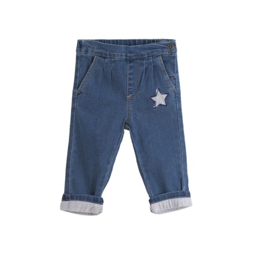 Pantaloni denim cu contur Newness