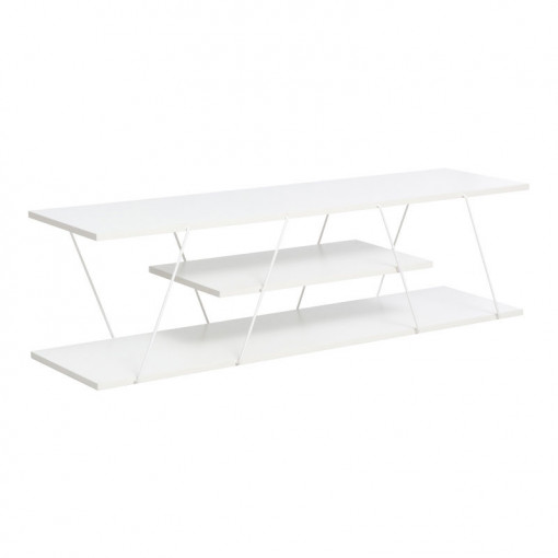 Comoda TV Tars alb 120x30x33cm