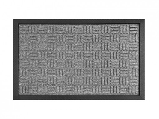 Covoras Intrare Loop Grey, 40x60 cm, Cauciucat
