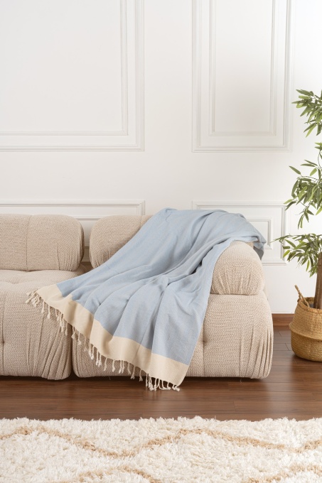 Cuvertura pentru Canapea Model Baliksirti Light Blue