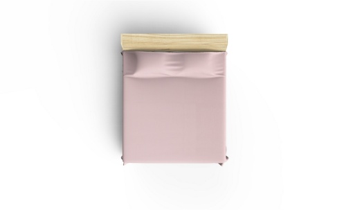 Cuvertura Pique pentru pat 1 Persoana Model Fresno (165 x 240) Salmon
