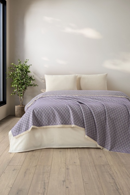 Cuvertura Pled pentru pat dublu Model Lapis Damson
