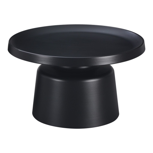 Masuta de Cafea Model Ginoze, Negru, D70x38 cm