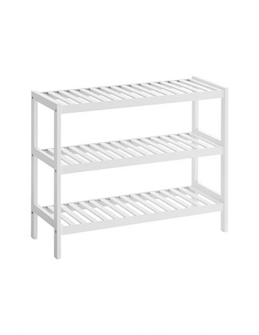 Raft pentru pantofi Model Quinn, Alb, 70x26x55 cm