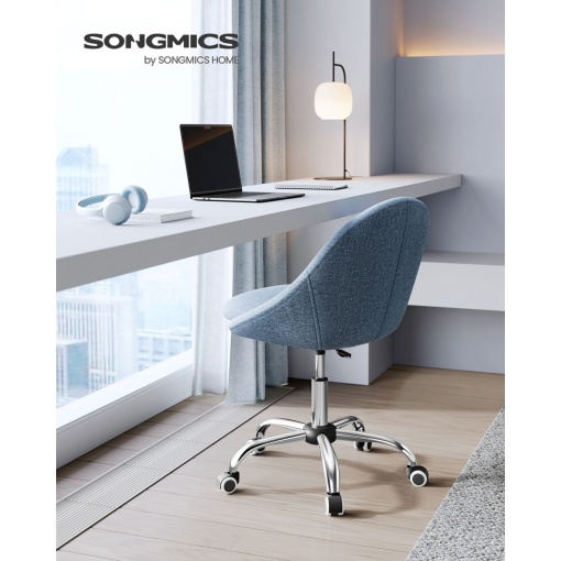 Scaun birou Songmics Albastru 58x59x90 cm