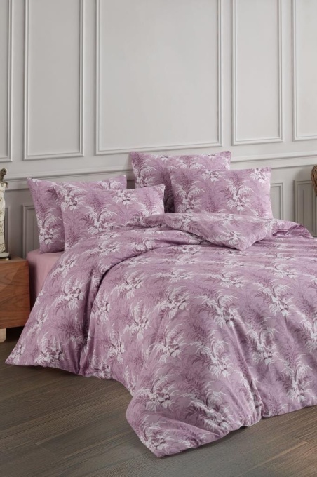 Lenjerie de pat dublu Model Diego Lilac