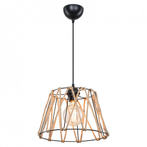 Lustra, Pako Word, PWL-1160, E27, Negru, 30 x 54 cm