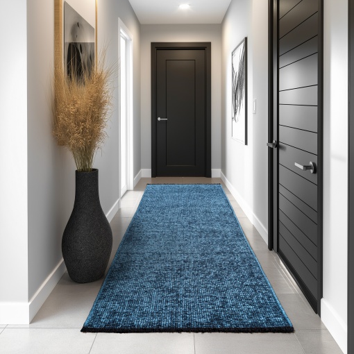 Covor traversa Space Albastru, 80 x 150 cm
