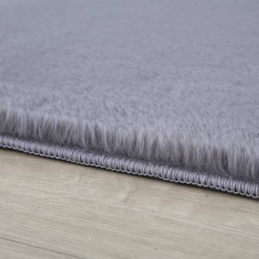 Covor Pouffy V1 Gri 200 x 200cm