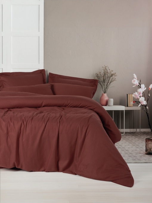 Lenjerie de pat dublu Model Craft Claret Red