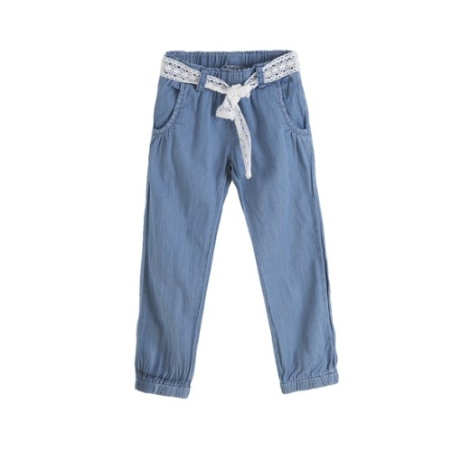 Pantaloni denim cu funda Newness