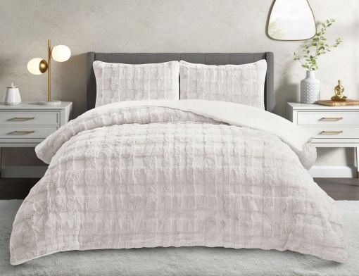 Set Cuvertura de pat 1 Persoana Model Rabbit Cream