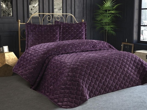Set Cuvertura Pat Dublu Model Lima Damson