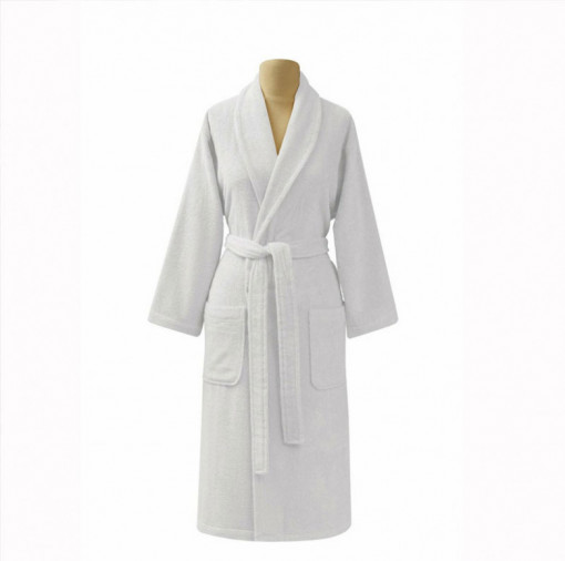 Halat de Baie, Unisex, Tac Alb, 500gr / mp, L (Bumbac 100%)