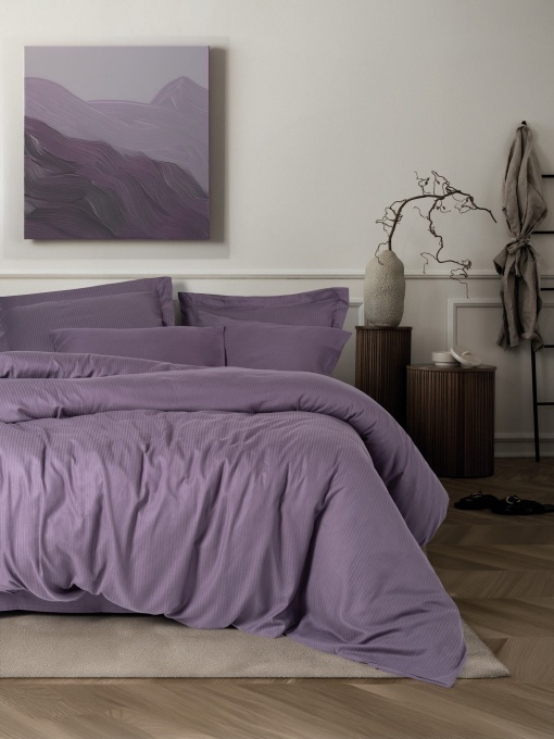 Lenjerie de pat dublu Model Craft Plum