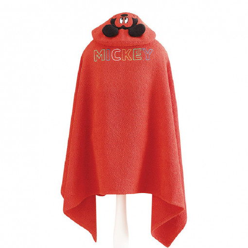 Prosop de Plaja Poncho cu Gluga Mickey 75x130 cm (Bumbac 100%)