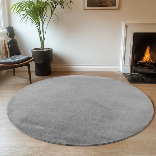 Covor Joy Gri, Rotund, D200 cm