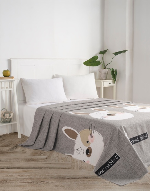 Cuvertura Pled pentru pat dublu Model Tavşancık