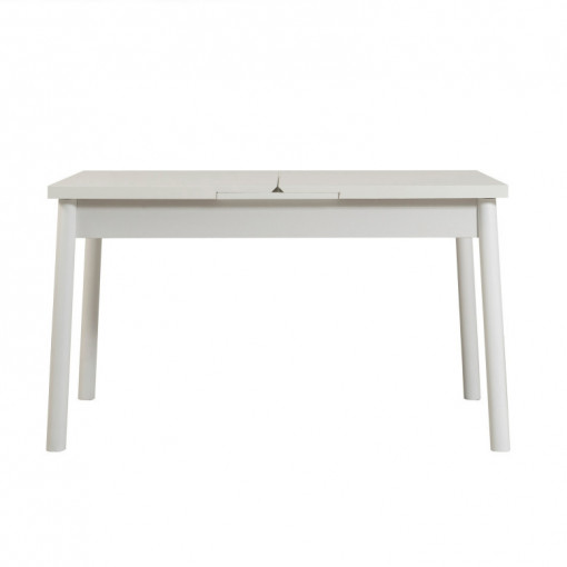 Masa Extensibila Model Nancy, 120-155x75x75 cm, Alb