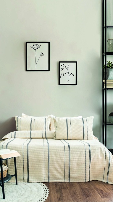 Set Cuvertura Pique Model Ruby Anthracite