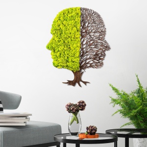 Accesoriu decorativ de perete Green Verde 45x1x56 cm - Img 2