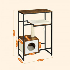 Ansamblu pisici, Feandrea, Antic, 74x34x114 cm - Img 4