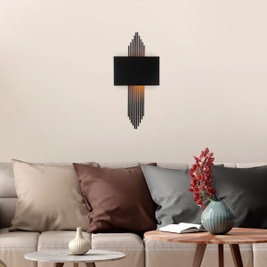Aplica 621 Negru 75x10x22 cm - Img 1