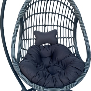 Balansoar de Gradina Model Cungo, Gri, 125x105x195 cm - Img 4