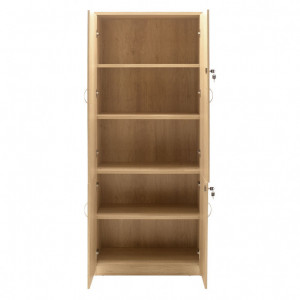 Biblioteca cu 4 usi Pako World, Model Amazon, 80x40x200 cm, Stejar sonoma - Img 3