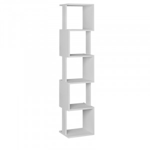 Biblioteca Pako World, Model Piri, 35x30x161 cm, Alb - Img 1